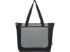 Двухцветная эко-сумка Reclaim на молнии объемом 15 л, изготовленная из переработанных материалов по стандарту GRS, серый яркий (Изображение 2)