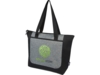 Двухцветная эко-сумка Reclaim на молнии объемом 15 л, изготовленная из переработанных материалов по стандарту GRS, серый яркий (Изображение 6)