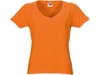 Футболка Heavy Super Club женская с V-образным вырезом (оранжевый) XL (Изображение 1)
