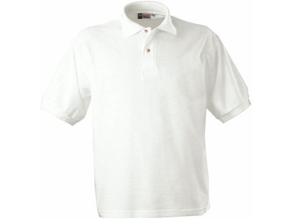 Рубашка поло Boston мужская (белый) 4XL