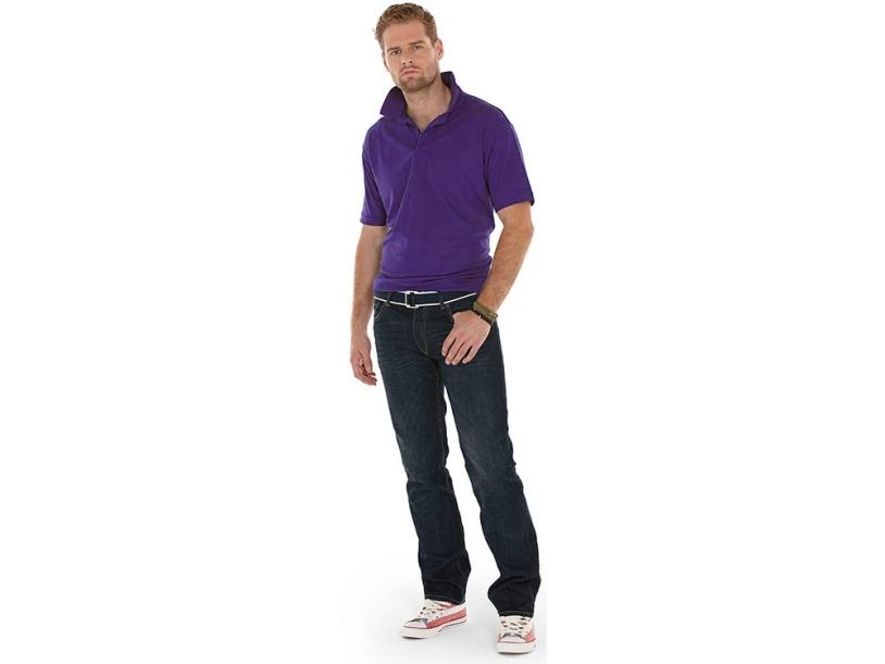 Рубашка поло Boston мужская (фиолетовый) S (Изображение 2)