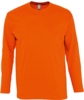 Футболка мужская с длинным рукавом Monarch 150 оранжевая, размер S (Изображение 1)