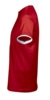 Футболка мужская с контрастной отделкой Madison 170, красный/белый, размер L (Изображение 3)