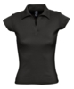 Рубашка поло женская без пуговиц Pretty 220 черная, размер L (Изображение 1)