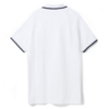 Рубашка поло мужская с контрастной отделкой Practice 270, белый/темно-синий, размер S (Изображение 2)