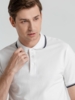 Рубашка поло мужская с контрастной отделкой Practice 270, белый/темно-синий, размер S (Изображение 5)
