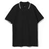 Рубашка поло мужская с контрастной отделкой Practice 270 черная, размер S (Изображение 1)