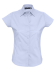 Рубашка женская с коротким рукавом Excess голубая, размер S