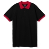 Рубашка поло Prince 190 черная с красным, размер XS (Изображение 1)