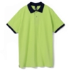 Рубашка поло Prince 190 зеленое яблоко с темно-синим, размер XXL (Изображение 1)
