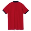 Рубашка поло Prince 190 красная с темно-синим, размер XS (Изображение 2)