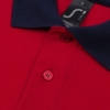 Рубашка поло Prince 190 красная с темно-синим, размер XS (Изображение 3)