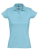 Рубашка поло женская Prescott women 170 бирюзовая, размер S (Изображение 1)