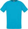 Футболка унисекс Sporty 140 бирюзовая, размер 3XL (Изображение 1)