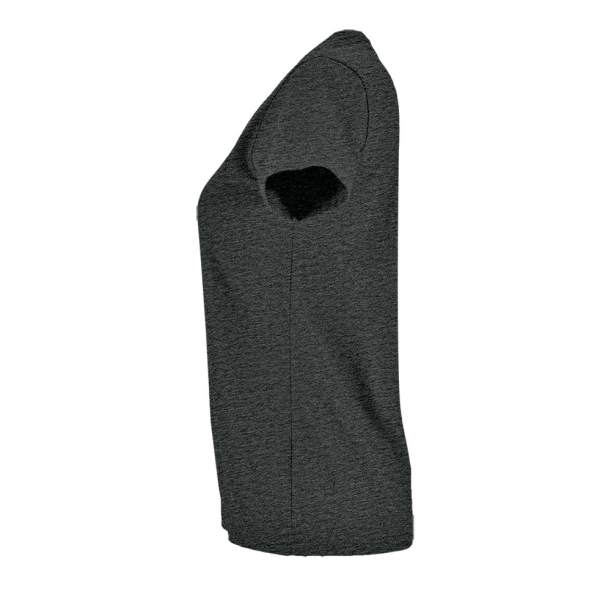 Футболка женская Imperial Fit Women черный меланж, размер XL (Изображение 3)