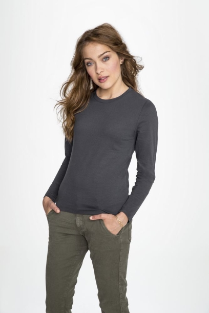 Футболка с длинным рукавом Imperial LSL Women черная, размер S (Изображение 4)