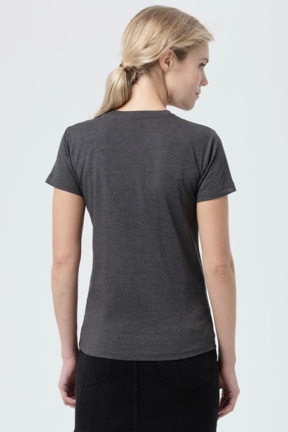 Футболка женская Regent Fit Women черный меланж, размер S (Изображение 5)