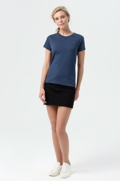 Футболка женская Regent Fit Women синий меланж, размер XL (Изображение 7)