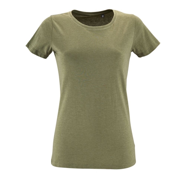 Футболка женская Regent Fit Women меланж хаки, размер XXL (Изображение 1)