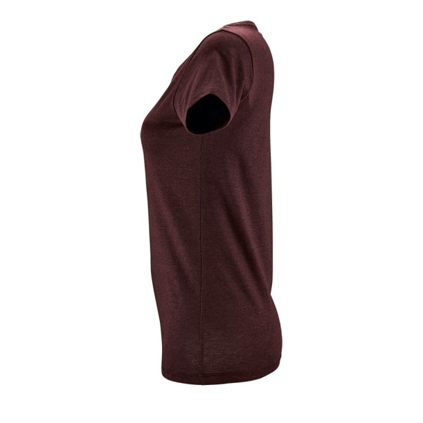 Футболка женская Regent Fit Women бордовый меланж, размер S (Изображение 3)