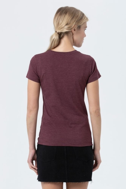 Футболка женская Regent Fit Women бордовый меланж, размер M (Изображение 5)