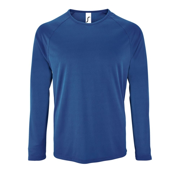 Футболка с длинным рукавом Sporty LSL Men ярко-синяя, размер 3XL (Изображение 1)