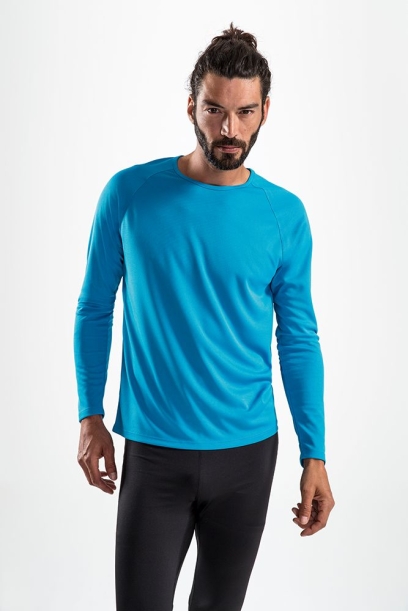 Футболка с длинным рукавом Sporty LSL Men ярко-синяя, размер 3XL (Изображение 4)