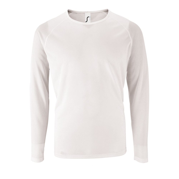 Футболка с длинным рукавом Sporty LSL Men белая, размер XXL (Изображение 1)