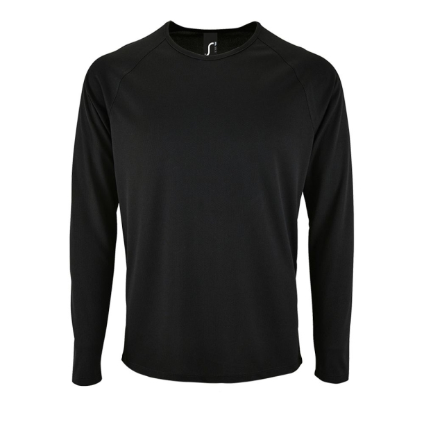 Футболка с длинным рукавом Sporty LSL Men черная, размер M (Изображение 1)