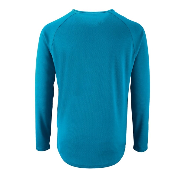 Футболка с длинным рукавом Sporty LSL Men ярко-бирюзовая, размер XL (Изображение 2)