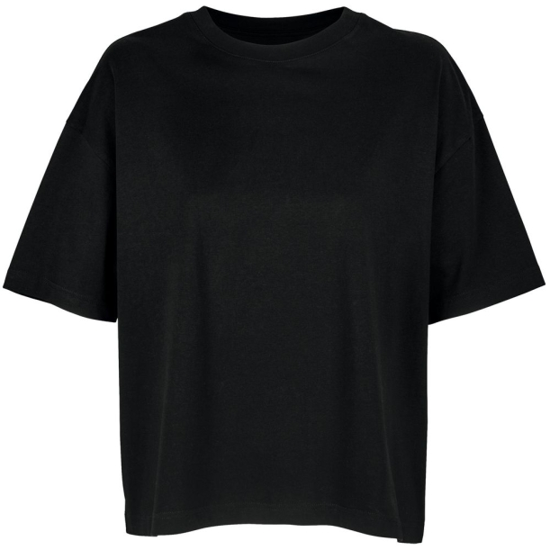 Футболка оверсайз женская Boxy Women, черная, размер XL (Изображение 1)