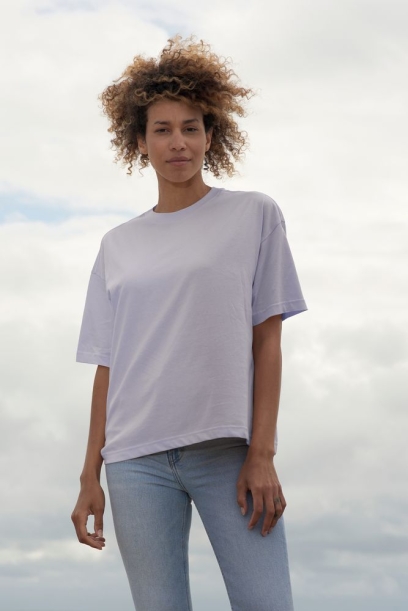 Футболка оверсайз женская Boxy Women, темно-синяя, размерS (Изображение 4)