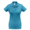 Рубашка поло женская ID.001 бирюзовая, размер XS (Изображение 1)