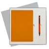 Подарочный набор Portobello/Sky оранжевый (Ежедневник недат А5, Ручка) беж. ложемент (Изображение 2)