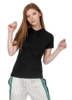 Рубашка поло женская Inspire черная, размер XL (Изображение 4)