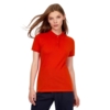 Рубашка поло женская Inspire красная, размер XS (Изображение 4)