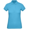 Рубашка поло женская Inspire бирюзовая, размер XS (Изображение 1)