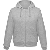 Толстовка мужская Hooded Full Zip серый меланж, размер XXL