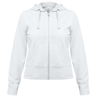 Толстовка женская Hooded Full Zip белая