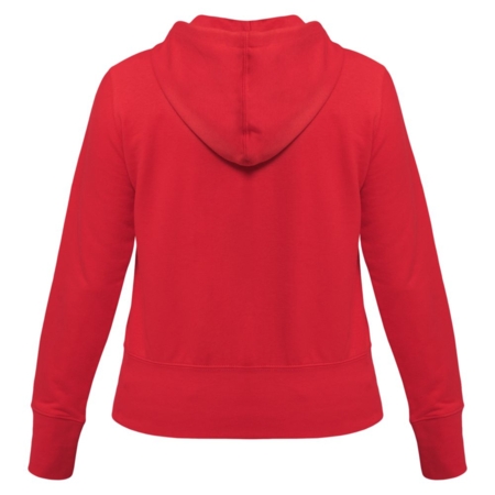 Толстовка женская Hooded Full Zip красная, размер M