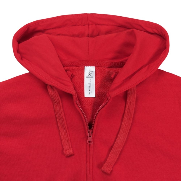 Толстовка женская Hooded Full Zip красная, размер M (Изображение 4)