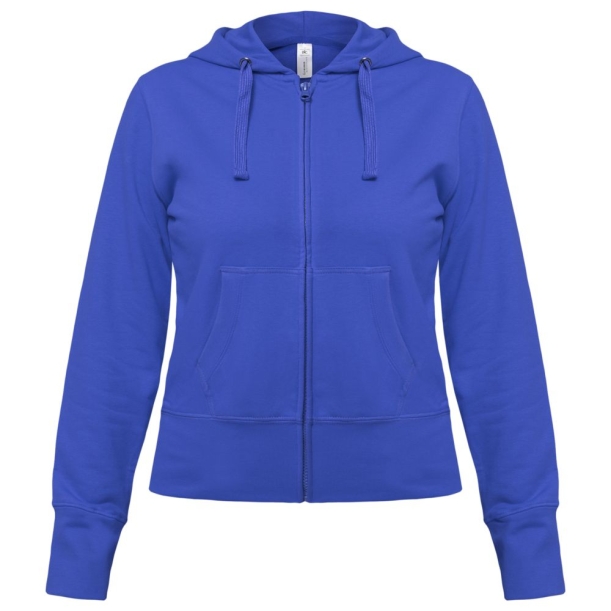 Толстовка женская Hooded Full Zip ярко-синяя, размер XL (Изображение 1)