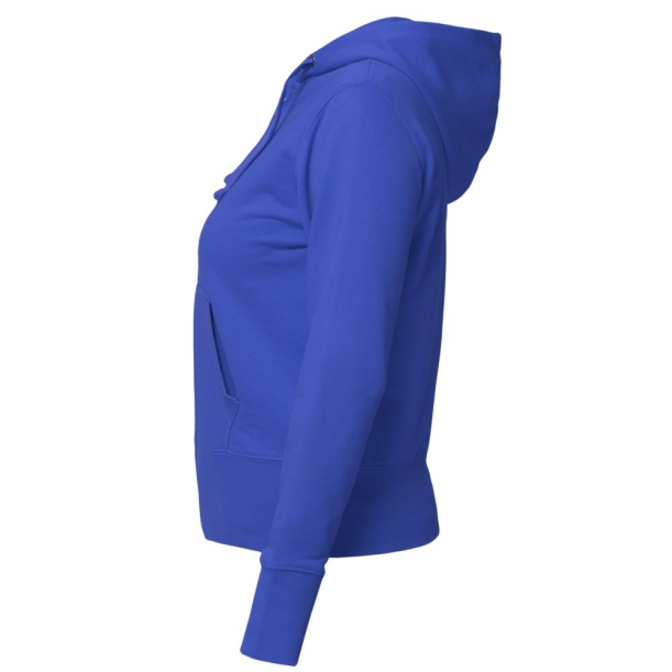 Толстовка женская Hooded Full Zip ярко-синяя, размер XL (Изображение 2)