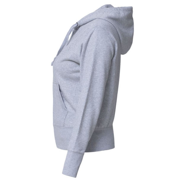 Толстовка женская Hooded Full Zip серый меланж, размер XS (Изображение 2)