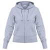 Толстовка женская Hooded Full Zip серый меланж, размер XXL (Изображение 1)