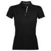 Рубашка поло женская Portland Women 200 черная, размер XS (Изображение 1)