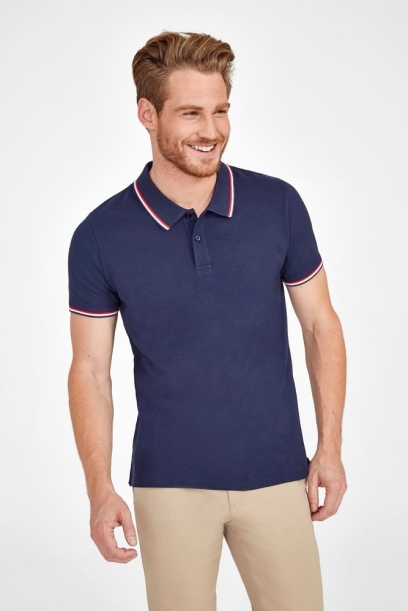 Рубашка поло мужская Prestige Men темно-синяя, размер M (Изображение 4)