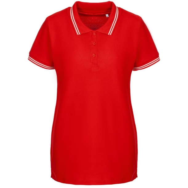 Рубашка поло женская Virma Stripes Lady, красная, размер L (Изображение 1)