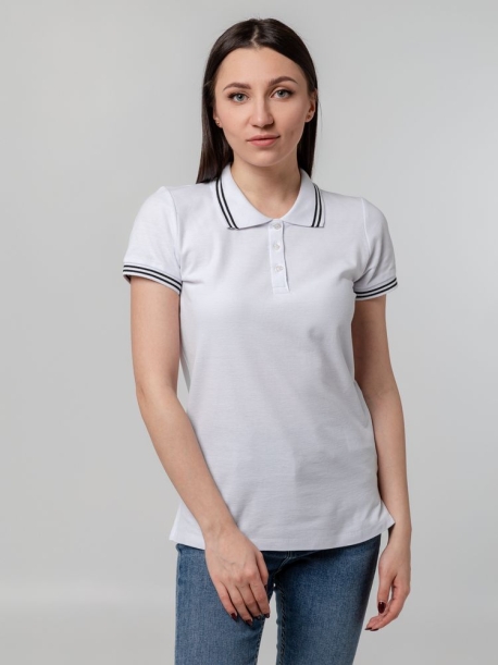 Рубашка поло женская Virma Stripes Lady, белая, размер XL (Изображение 5)