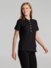 Рубашка поло женская Sunset черная, размер XXL (Изображение 4)